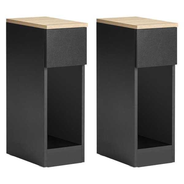 Sidebord, FBT111-SCHx2, 20x33x60 cm, Brun