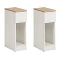 Miniatyrbillede 1 af 5: Sidebord, FBT111-WN, 20x35x60 cm, Hvid