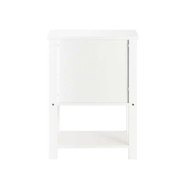 Sengebord, FBT113-W, 45x35x60 cm, Hvid