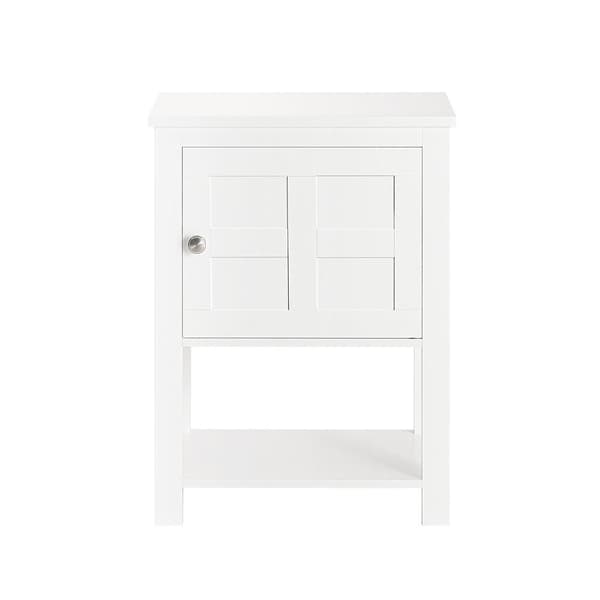 Sengebord, FBT113-W, 45x35x60 cm, Hvid