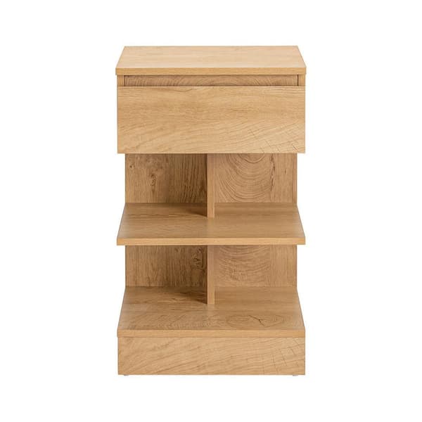 Sengebord, FBT49-N, 39x39x65 cm, Brun
