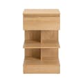 Miniatyrbillede 1 af 5: Sengebord, FBT49-N, 39x39x65 cm, Brun