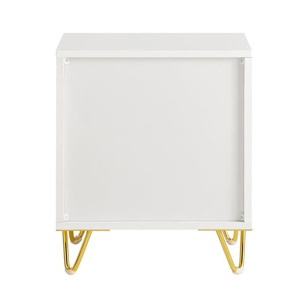Sängbord, FBT115-W, 40x40x47 cm, Vit