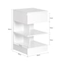 Miniatyrbillede 3 af 5: Sengebord, FBT49-W, 39x39x65 cm, Hvid