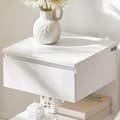 Miniatyrbillede 4 af 5: Sengebord, FBT49-W, 39x39x65 cm, Hvid