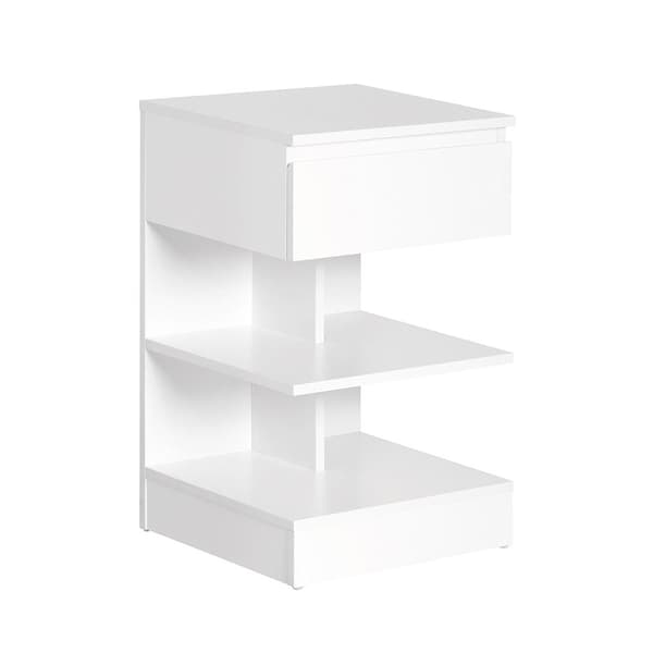 Sengebord, FBT49-W, 39x39x65 cm, Hvid