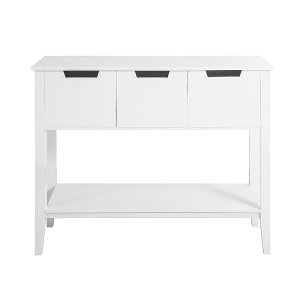 Konsolbord, FSB51-W, 93x33x79 cm, Hvid