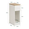 Miniatyrbild 3 av 5: Sidobord, FBT111-WN, 20x35x60 cm, Vit