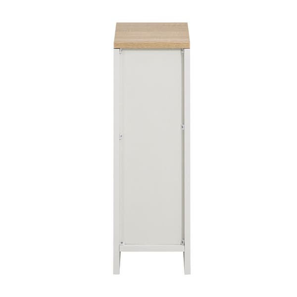 Sidobord, FBT111-WN, 20x35x60 cm, Vit