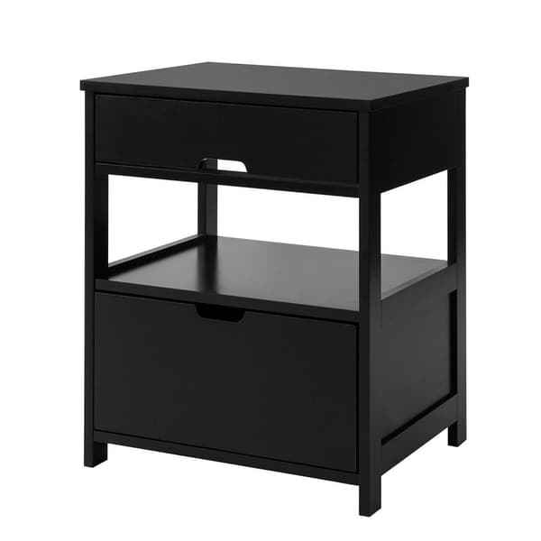 Sengebord, FRG258-SCH, 38x45x55 cm, Sort