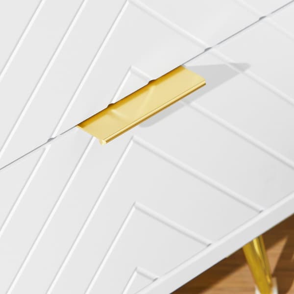 SoBuy Nattduksbord med 2 lådor Soffbord Sidobord Sängbord FBT160-W
