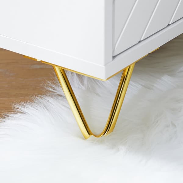 SoBuy Nattduksbord med 2 lådor Soffbord Sidobord Sängbord FBT160-W