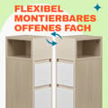 Miniatyrbillede 2 af 5: Natbordssæt, 30x25x65 cm, Beige
