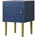 Miniatyrbild 9 av 10: 2-pack sängbord/Nattduksbord i marinblå, sidobord för sovrum och säng – 50x35x35 cm