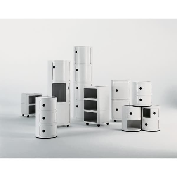 Kartell - 4966-03 - KOMPONIBIL Sängbord, vitt