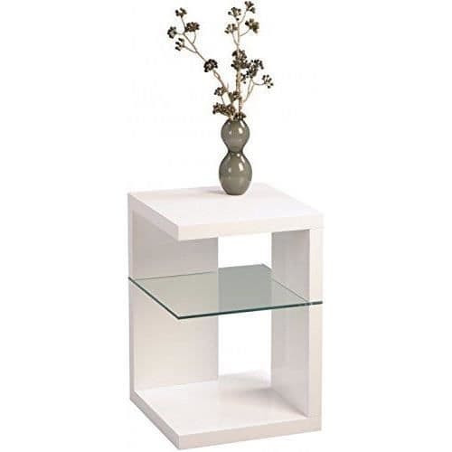 HomeTrends4You sidobord/nattduksbord - 40 x 60 x 40 cm vit blank - 516250