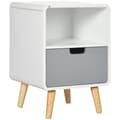 Miniatyrbillede 1 af 9: Sengebord, 40x38x58 cm, Hvid