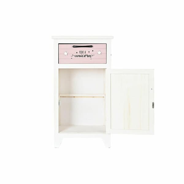 Nattduksbord DKD Home Decor Barn Grå Rosa Vit Gul (40 x 29 x 73,5 cm)