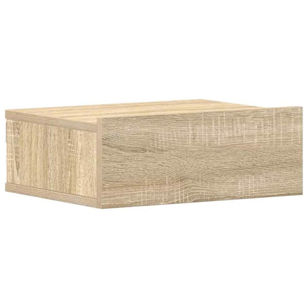 Svävande sängbord sonoma-ek 40x30x15 cm konstruerat trä