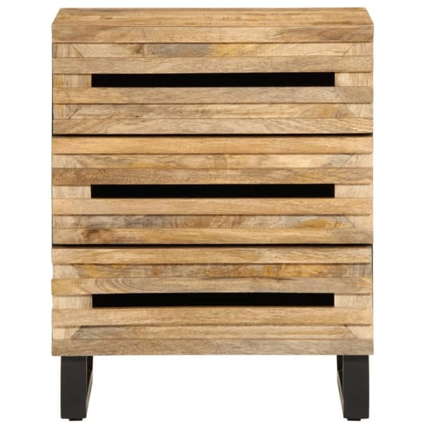 Sängbord 50x34x62 cm massivt grovt mangoträ