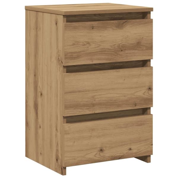 Sängbord artisan ek 40x35x62,5 cm konstruerat trä