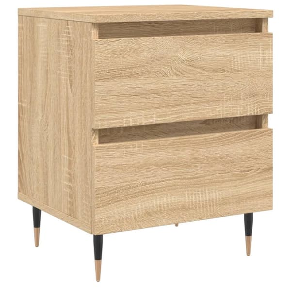 Sängbord sonoma-ek 40x35x50 cm konstruerat trä