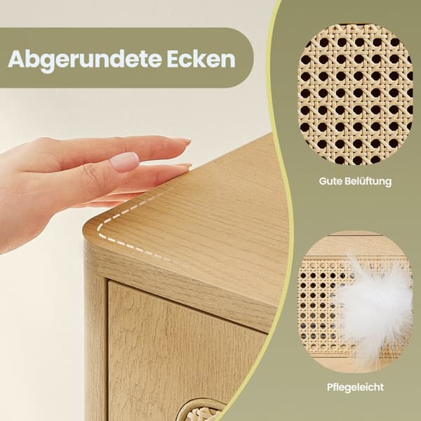 Bedtbord - med skuffe - åben boks - moderne