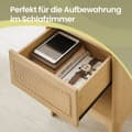 Miniatyrbillede 4 af 5: Bedtbord - med skuffe - åben boks - moderne