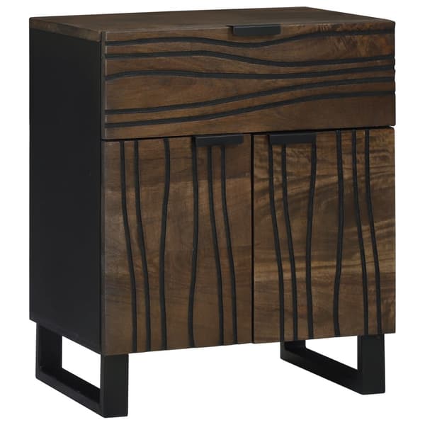 Sängbord - 50x33x60 cm, Gjort av massiv mangoträ