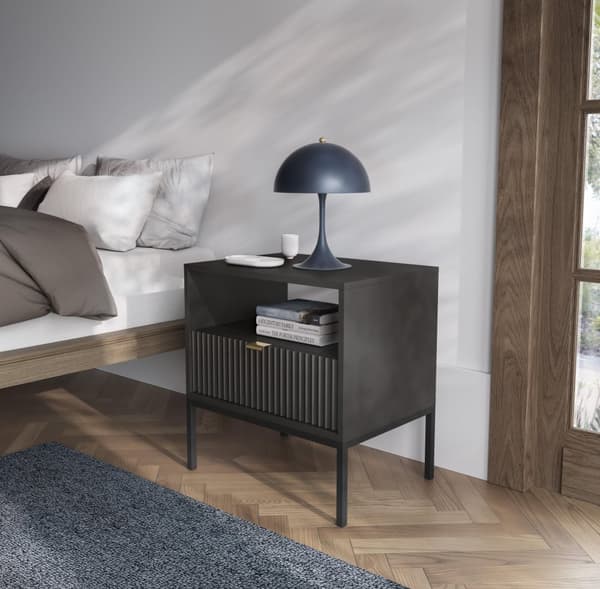 FURNLUX YÖPÖYTÄ AVON MUSTA 54CM