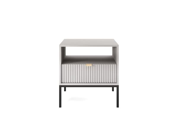 FURNLUX NATTDUKSBORD AVON GRÅ 54CM