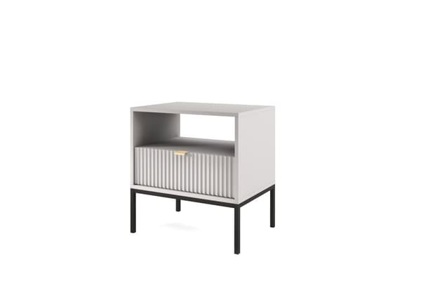 FURNLUX NATTDUKSBORD AVON GRÅ 54CM