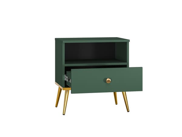 FURNLUX YÖPÖYTÄ FORT VIHREÄ & KULTA 50CM