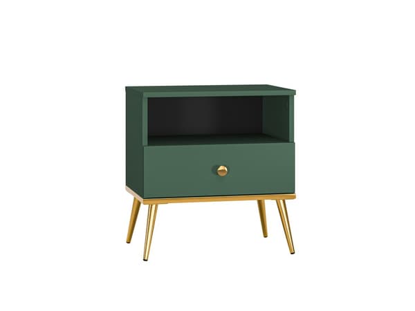 FURNLUX YÖPÖYTÄ FORT VIHREÄ & KULTA 50CM