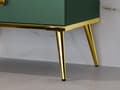 Miniatyrbild 5 av 7: FURNLUX NATTDUKSBORD FORT GRÖNT & GULD 50CM