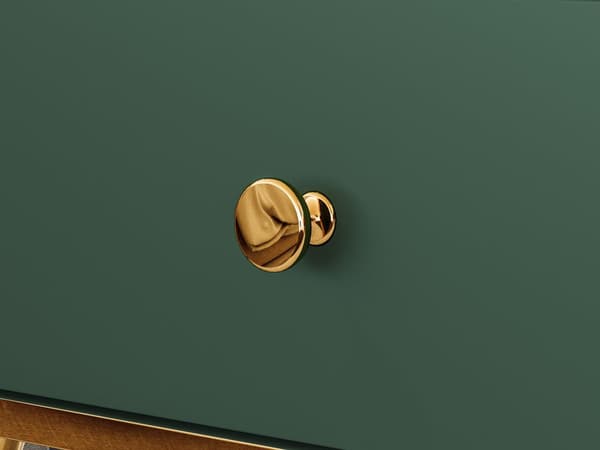 FURNLUX NATTDUKSBORD FORT GRÖNT & GULD 50CM