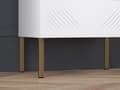 Miniatyrbild 5 av 8: FURNLUX NATTDUKSBORD CLEARING VIT & GULD 50CM