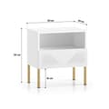 Miniatyrbild 8 av 8: FURNLUX NATTDUKSBORD CLEARING VIT & GULD 50CM