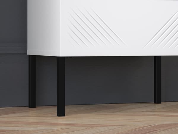 FURNLUX NATTDUKSBORD CLEARING VIT & SVART 50CM