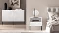 Miniatyrbild 7 av 8: FURNLUX NATTDUKSBORD CLEARING VIT & SVART 50CM