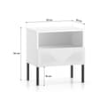 Miniatyrbild 8 av 8: FURNLUX NATTDUKSBORD CLEARING VIT & SVART 50CM