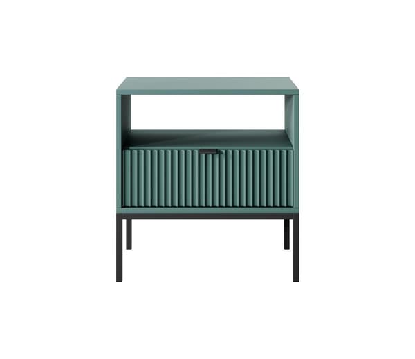 FURNLUX NATTDUKSBORD AVON GRÖN & SVART 54CM