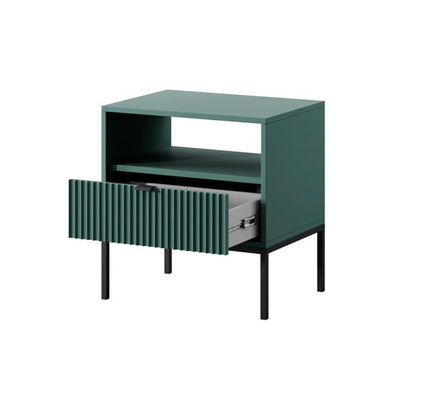 FURNLUX NATTDUKSBORD AVON GRÖN & SVART 54CM