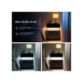 Miniatyrbild 4 av 6: LED-nattklänning med 3 lådor för sovrum med akrylpanel LED-nattklänning (Svart)