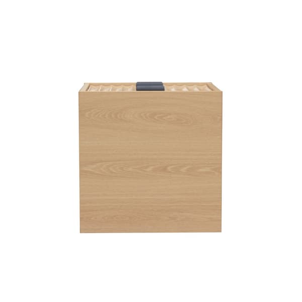 Table de chevet avec 2 tiroirs aux façades effet vague H52 cm - BOLOGNE