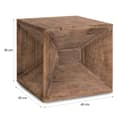 Miniatyrbillede 4 af 9: Skammel Sidebord, 38x40x40 cm, Brun