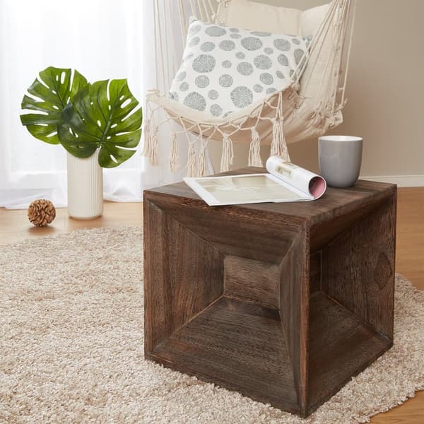 Skammel Sidebord, 38x40x40 cm, Brun