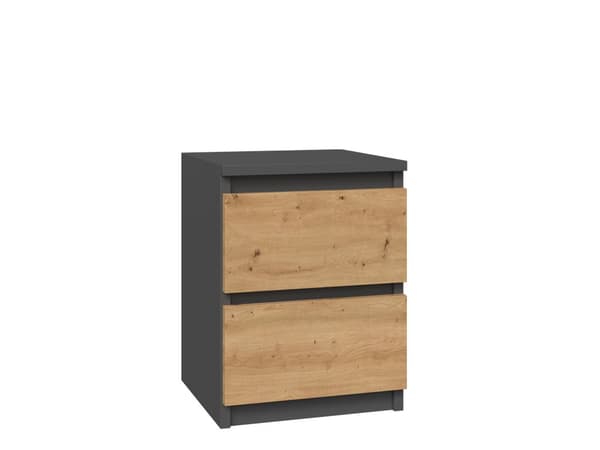 SKÅP, LÅDBORD MED SÄNG, M2 ANTRACIT ARTISAN