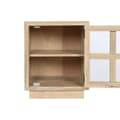 Miniatyrbild 3 av 9: Nattduksbord Home ESPRIT Naturell Glas Mangoträ 45 x 35 x 57 cm