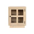 Miniatyrbild 5 av 9: Nattduksbord Home ESPRIT Naturell Glas Mangoträ 45 x 35 x 57 cm